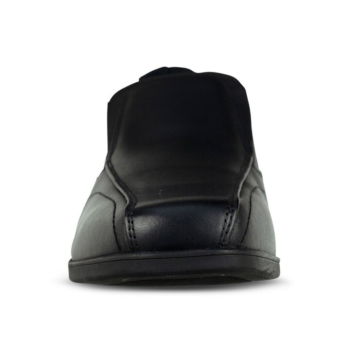 Terms Harvey Boys Black Leather Sleek Slip on Shoe