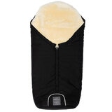 Naturally Sheepskins Baby Merino Sheepskin Footmuff in Black