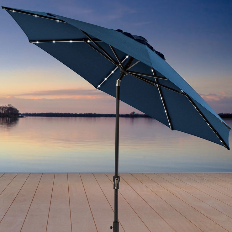 Activa ProShade 10ft (3.05m) Aluminium Market 40 LED Umbrella in Indigo