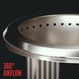 HerQs Blaze 50cm Wood Burning Stainless Steel Fire Pit Bundle
