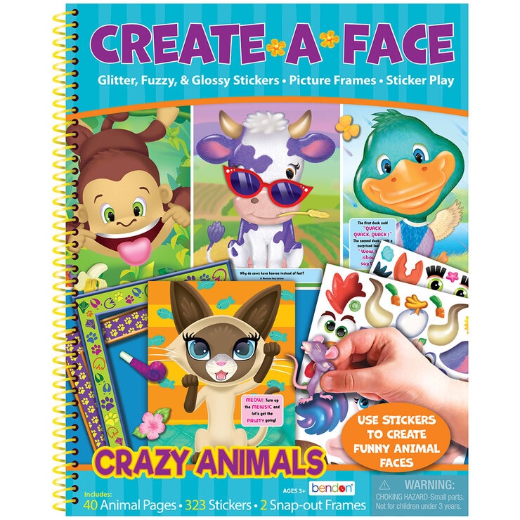 Create a Face Sticker Activity Book Assortment (3+ Years) Costco UK