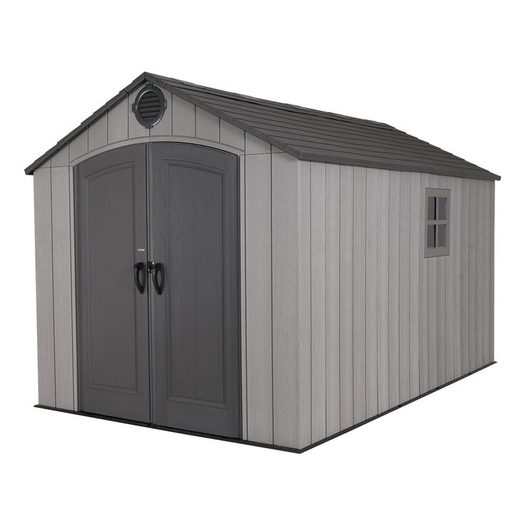 Lifetime 8ft x 12.5ft (2.4 x 3.8m) Simulated Wood Look Storage Shed Costco UK