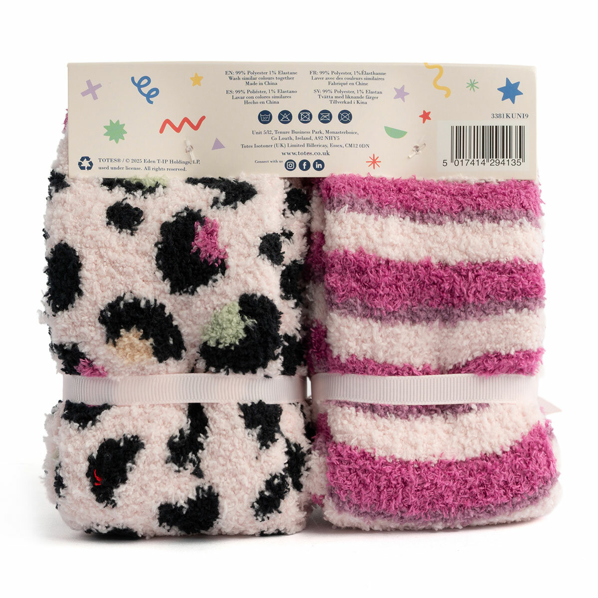 Totes Toastie Kids Socks, 4 Pack in Unicorn