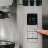 Close up Lifestyle image of Melitta AromaFresh Gind & Brew Coffee Machine of controls