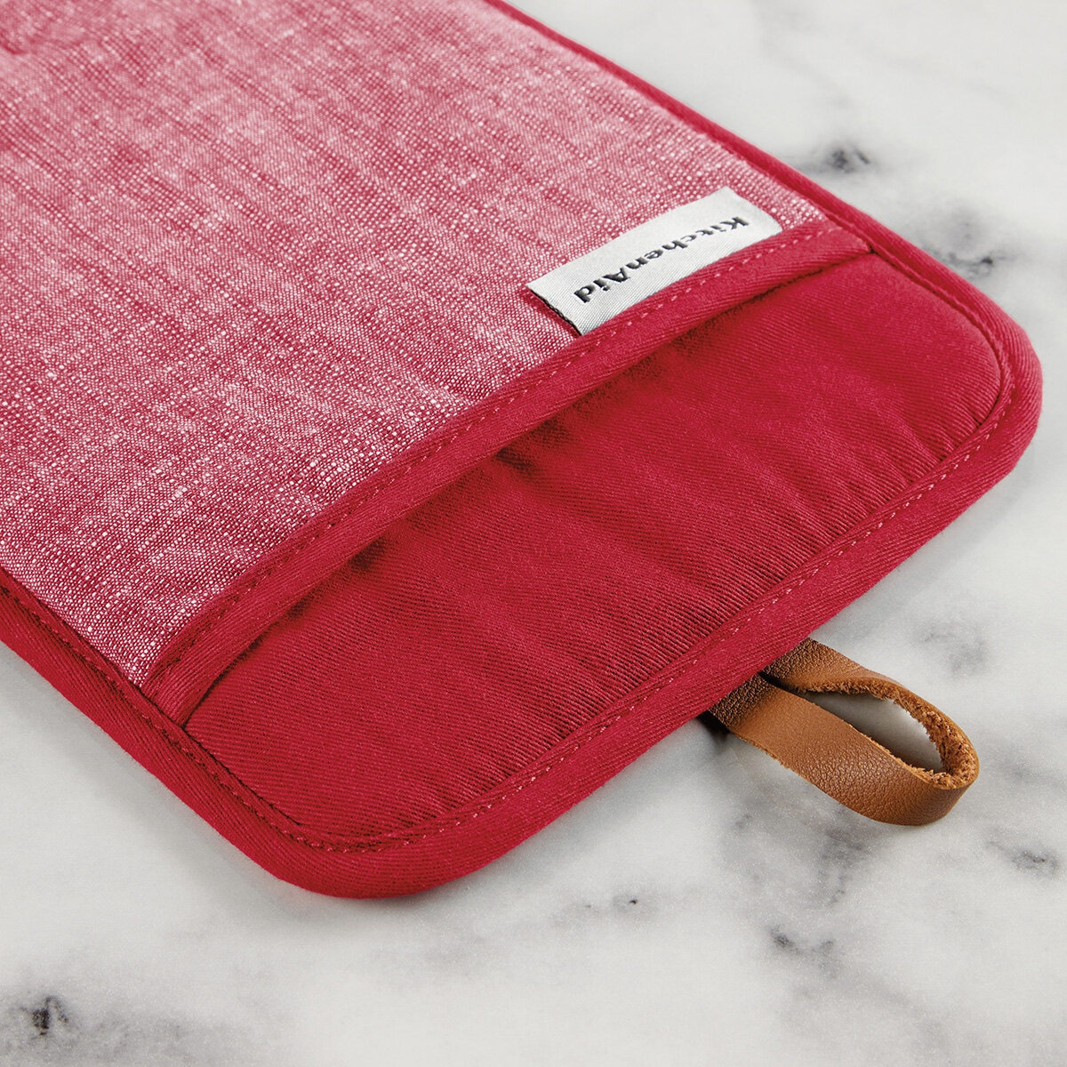 KitchenAid 4 Piece Oven Mitt & Pot Holder Set, Red