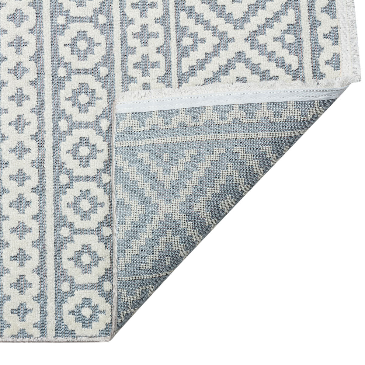 Concept Looms Jazz Deco Indoor / Outdoor Rug in Blue, 220 x 160 cm