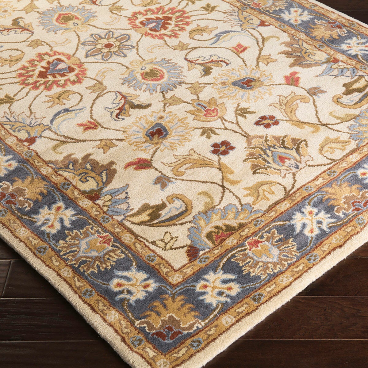 Livabliss Caeser Cream Wool Rug, in 3 Sizes Livabliss Caeser Cream Wool Rug, in 3 Sizes