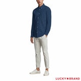 Lucky Men's Denim Shirt in Dark Blue