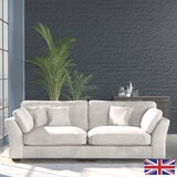 Selsey Beige Fabric 4 Seater Split Sofa