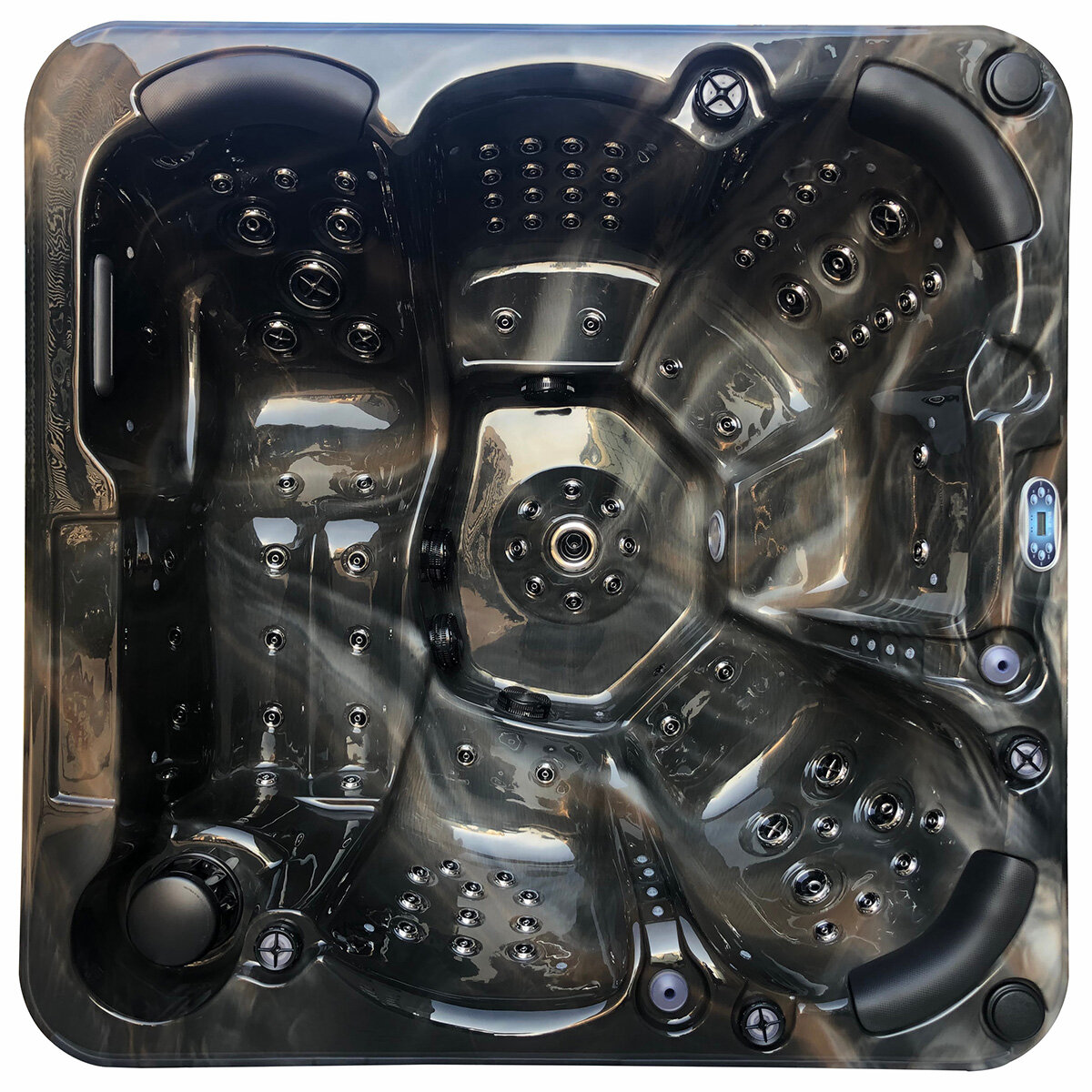 Miami Spas Palma V2 86-Jet 6 Person Hot Tub in 2 Colours - Delivered and Installed
