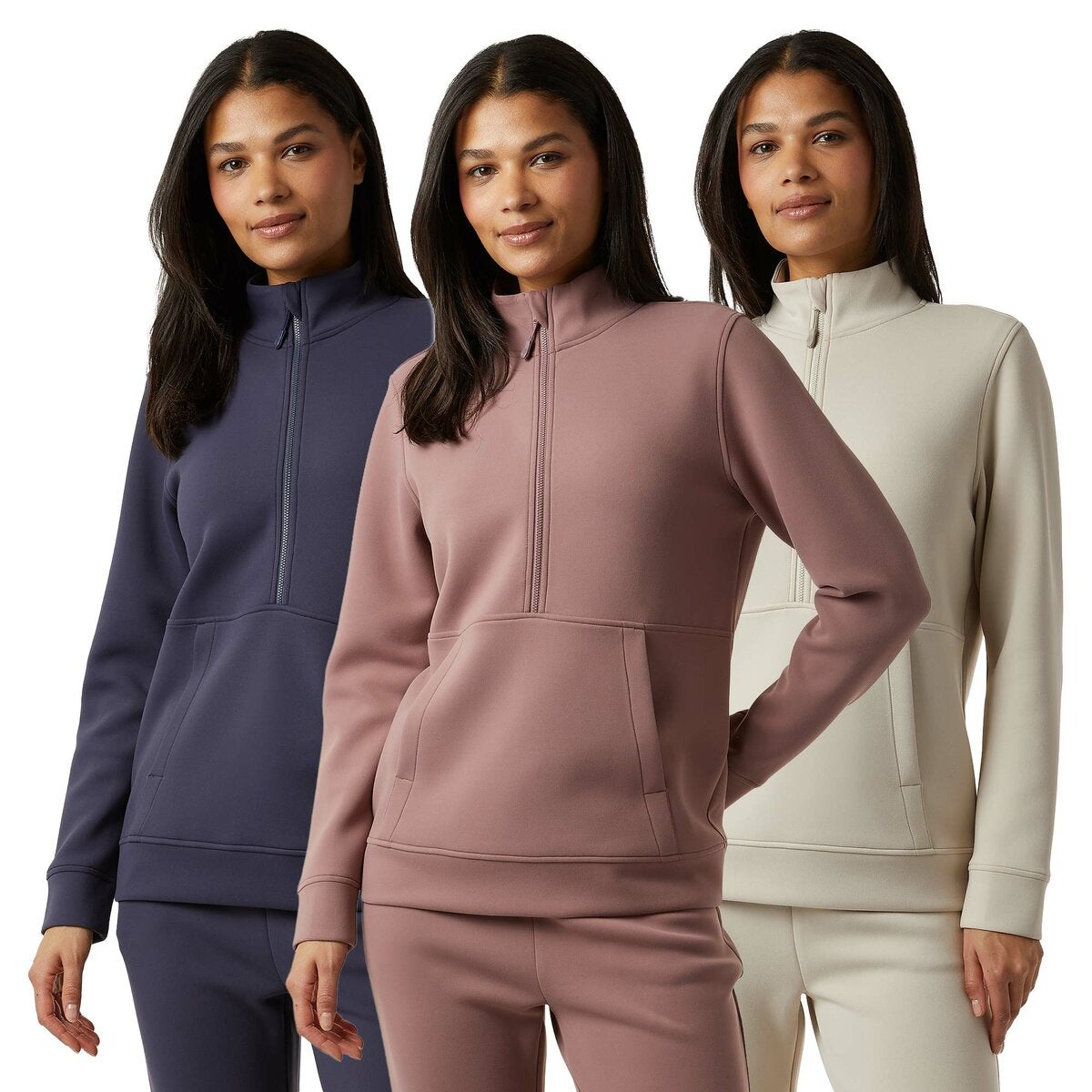 32 Degrees Ladies Sueded 1/2 Zip Top 32 Degrees Ladies Sueded 1/2 Zip Top