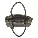 Osprey London Coast Leather Women's Grab Handbag, Forest Green