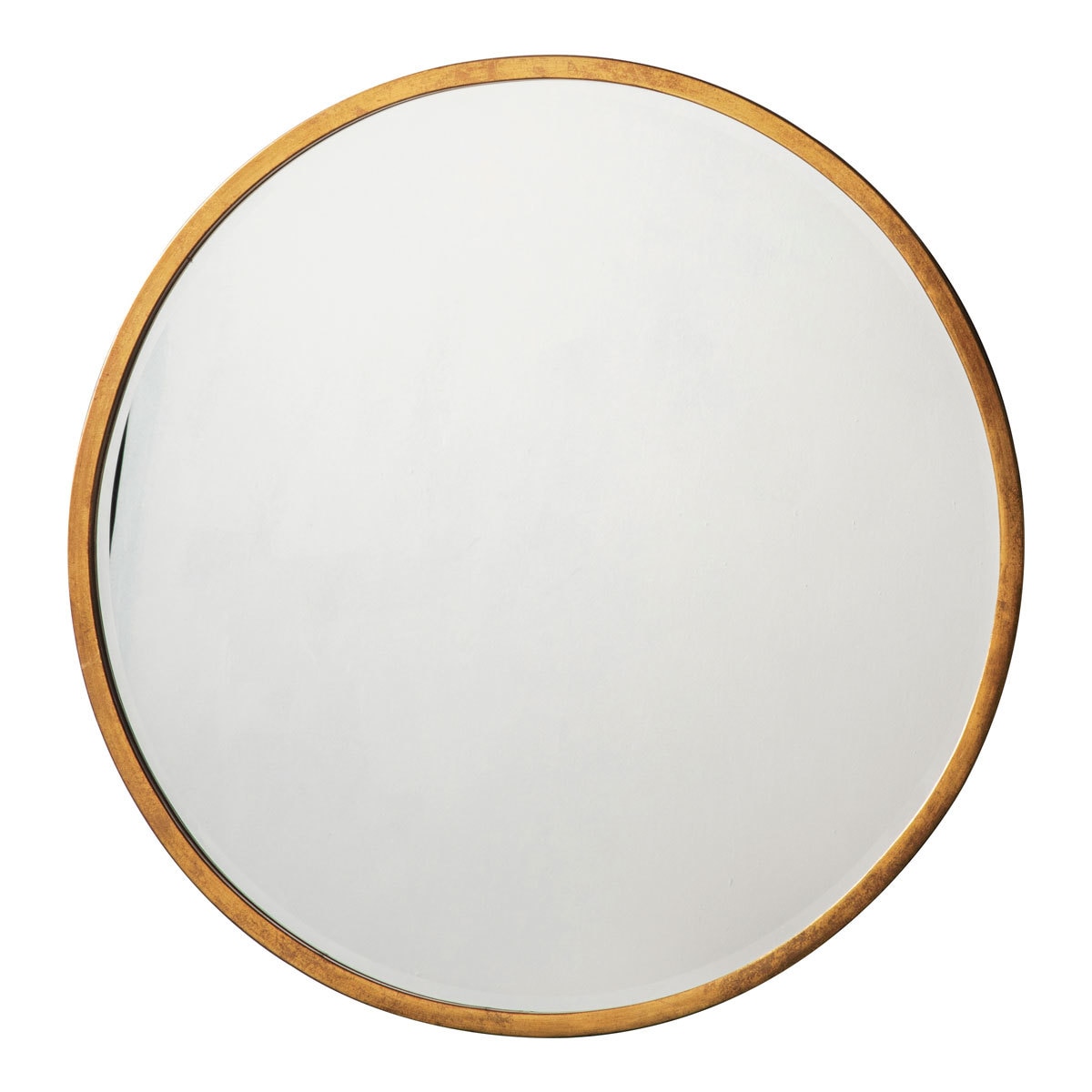 Gallery Higgins Round Mirror, 80 x 80 cm in Antique Gold Costco UK