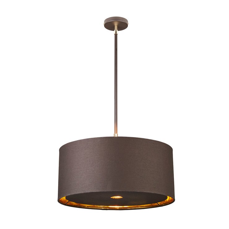 Elstead Balance 1Light Large Pendant Ceiling Light in Brown with