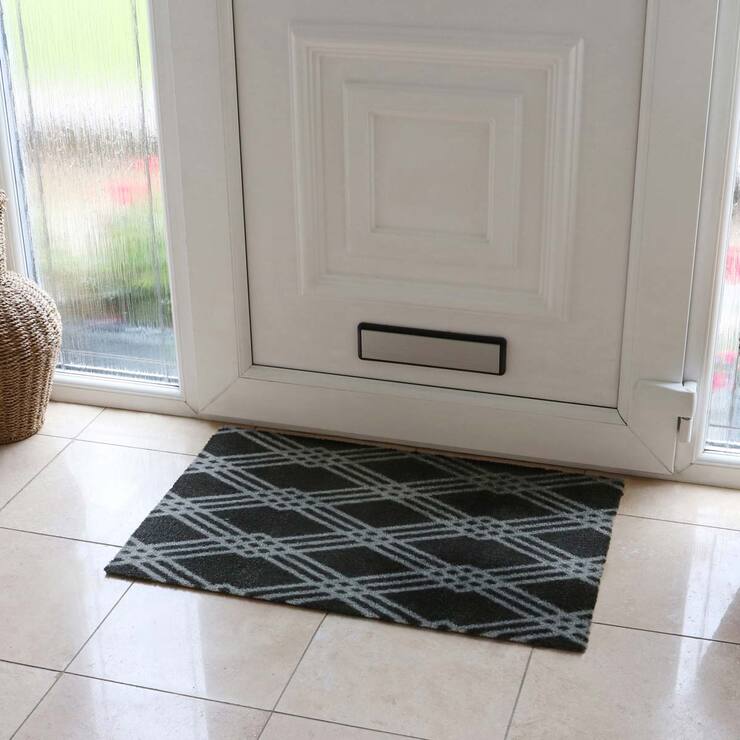 JVL Mega Doormat and Runner Mat Pack in Big Diamond Design Costco UK