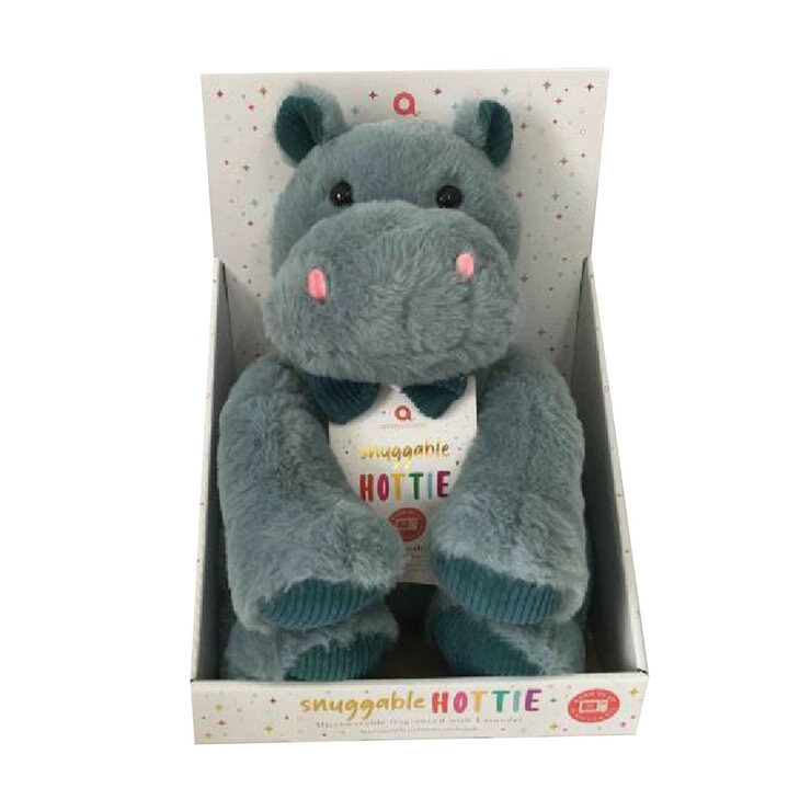 Aroma Home Microwavable Snuggable Animal Hotties - Hippo Aroma Home Microwavable Snuggable Animal Hotties - Hippo