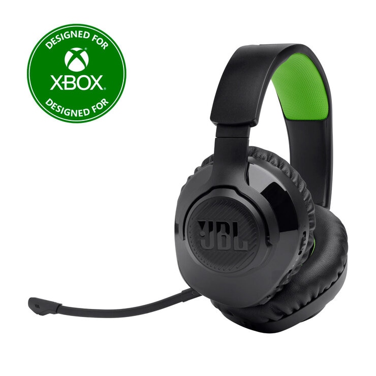 JBL Quantum 360X Wireless Headset for PS4, PS5, Xbox, PC, Switch in Black & Green JBL Quantum 360X Wireless Headset for PS4, PS5, Xbox, PC, Switch in Black & Green