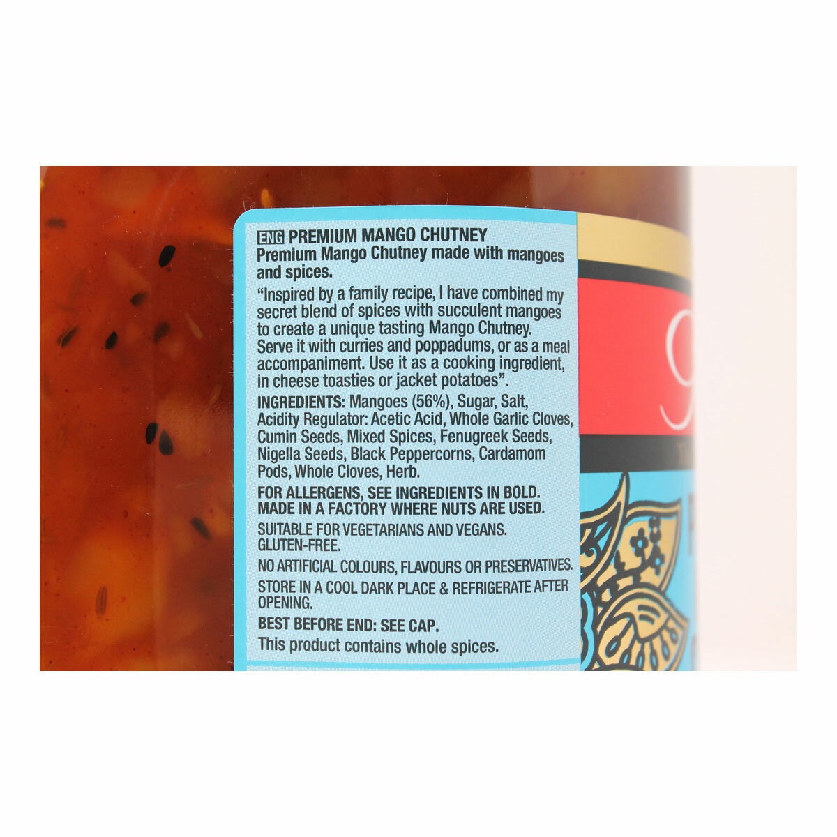 Geeta's Premium Mango Chutney, 1.5kg Geeta's Premium Mango Chutney, 1.5kg