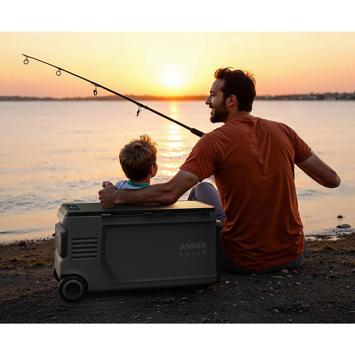 Anker Solix EverFrost 2 58L Electric Powered Cooler with 2 Batteries