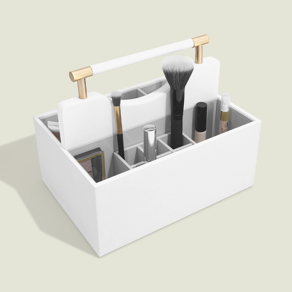 Pebble White Classic Cosmetic Organiser