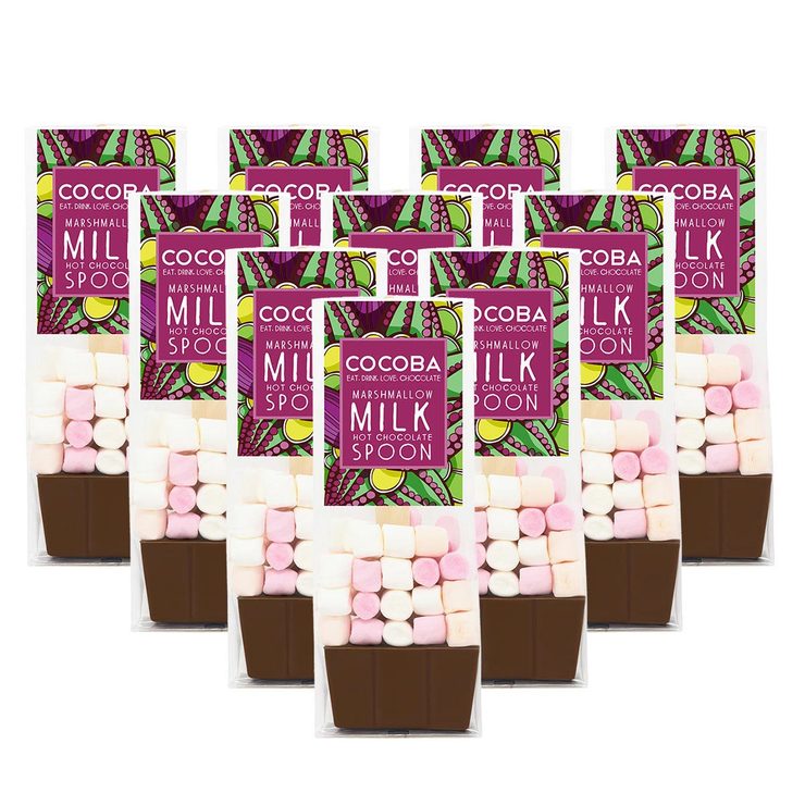Image of multiple chocolate spoons on white background Image of multiple chocolate spoons on white background