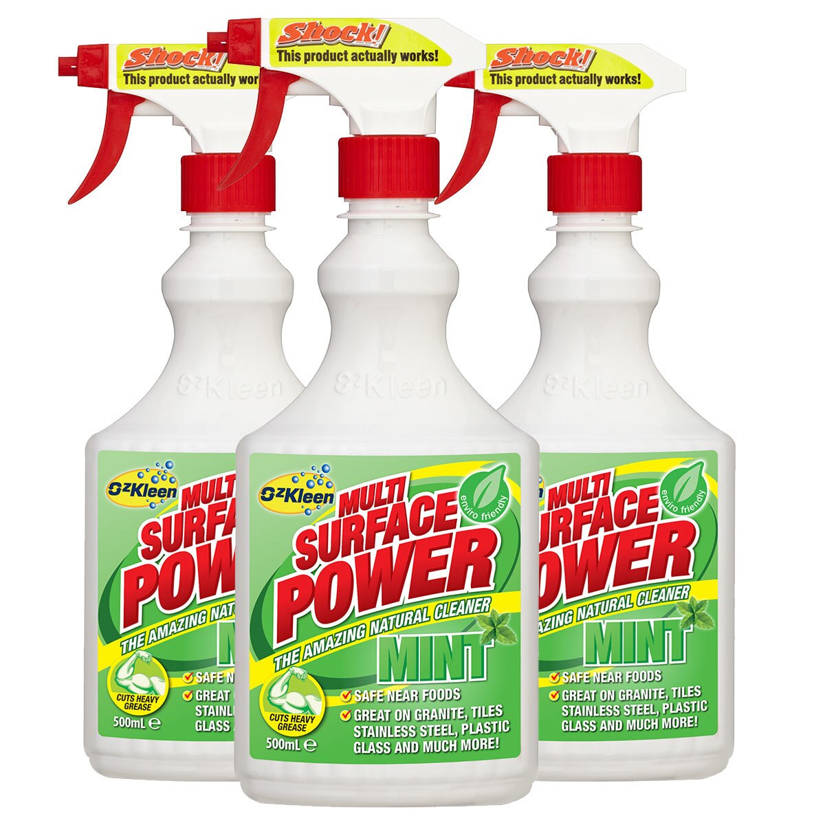 Ozkleen Multi Surface Power, 3 x 500ml