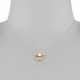 10.5-11mm Golden Southsea Pearl Necklace, 14ct Yellow Gold 10.5-11mm Golden Southsea Pearl Necklace, 14ct Yellow Gold