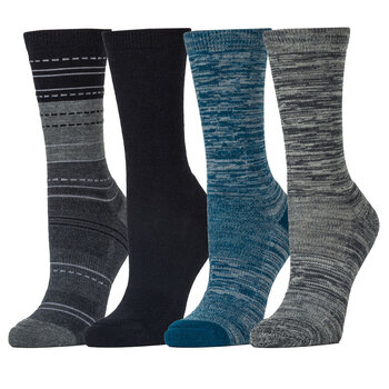 Kirkland Signature Ladies Merino Wool Blend Sock, 4 Pack in 2 Colours