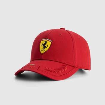 Scuderia Ferrari F1 Unisex Italian Baseball Cap 2025, in Red