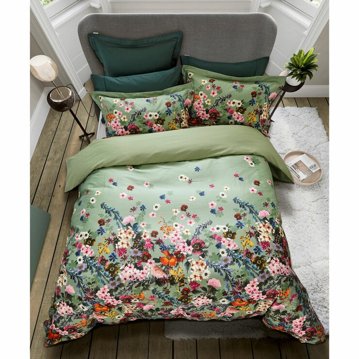 Ted Baker Antiquity Boarder Green Duvet Cover Set, Double Ted Baker Antiquity Boarder Green Duvet Cover Set, Double