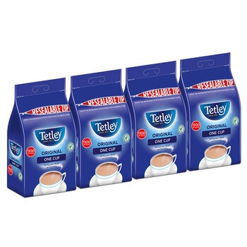 Tetley 1 Cup Tea Bags, 4 x 1100 Pack