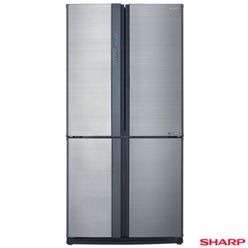 Sharp SJ-EX820F2-SL, Multidoor Fridge Freezer, F Rated in Silver