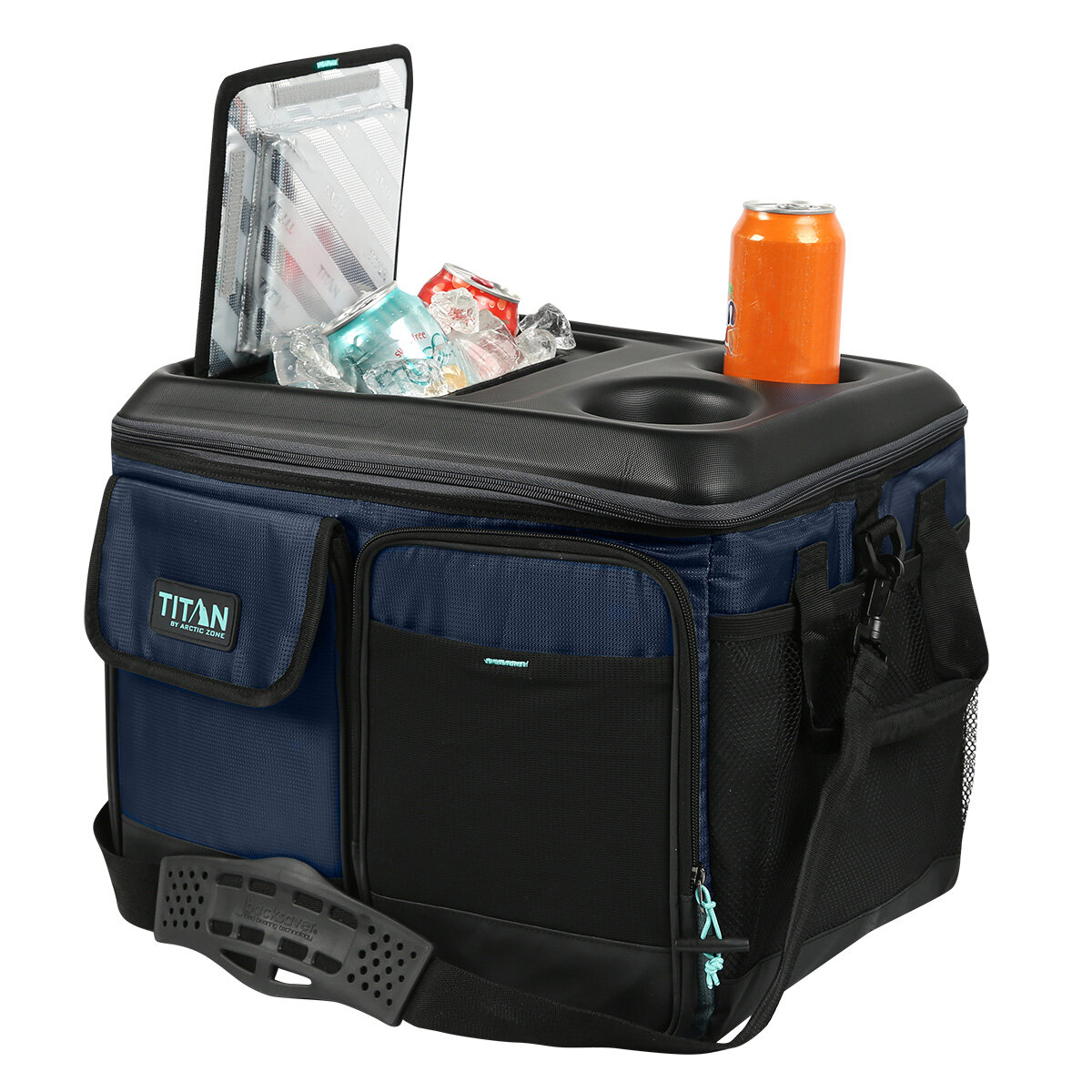 Titan 50 Can Collapsible Cooler with Table Top in 2 Colours