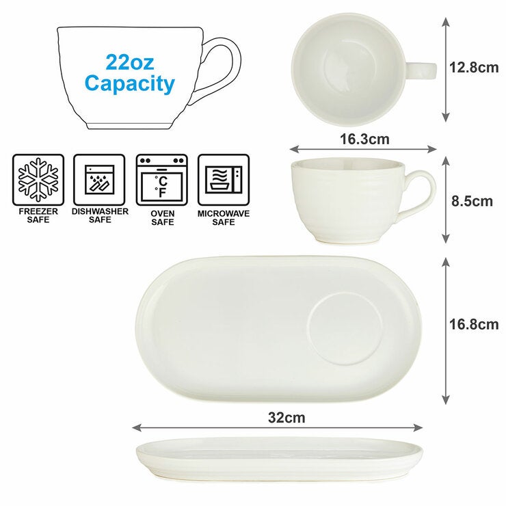 Signature Housewares Soup & Sandwich 4 Piece Set Signature Housewares Soup & Sandwich 4 Piece Set