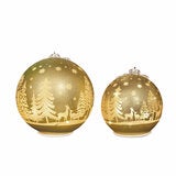 Glass Rotating Balls Assortment- Set of 2 Glass Rotating Balls Assortment- Set of 2