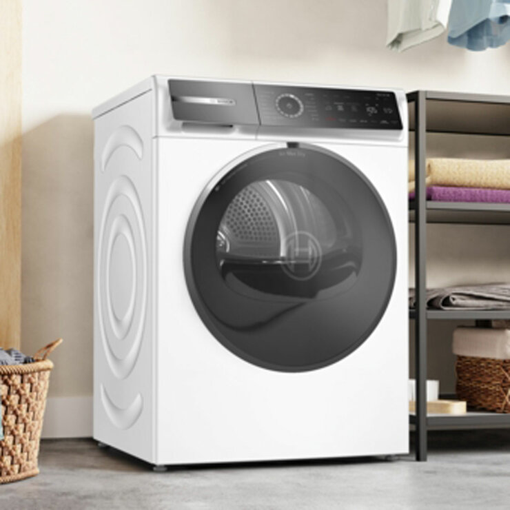Bosch WRB247C9GB, Series 8, 9kg, Heat Pump Tumble Dryer A+++ Rating in White