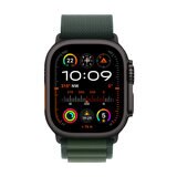 Apple Watch Ultra 2 GPS + Cellular, 49mm Titanium Case with Green Alpine Loop - Large, MX4T3QA/A