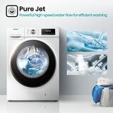Hisense WFQA1214EVJM, 12kg 1400rpm Washing Machine , A Rated in White