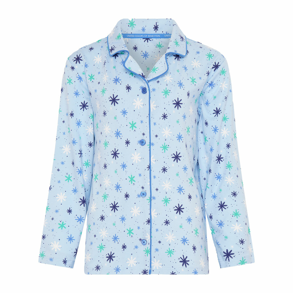 United Colours of Benetton Kids 4 Piece Pyjama Set in Blue