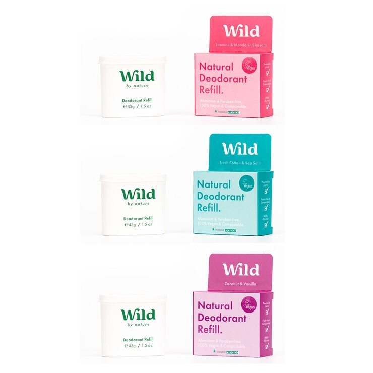 Wild Mixed Fragrance Deodorant Refill Multipack, 3 Pack Wild Mixed Fragrance Deodorant Refill Multipack, 3 Pack