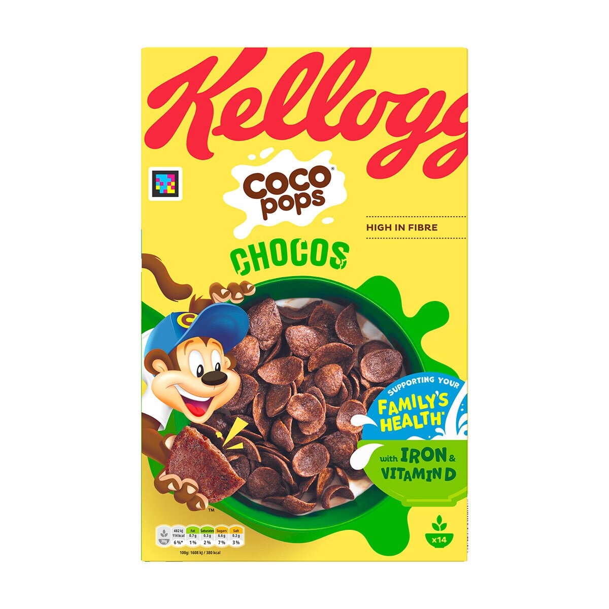 Kelloggs Coco Pops Chocos, 2 x 430g