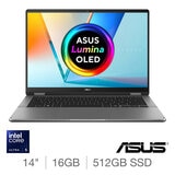 ASUS Vivobook Flip, Intel Core Ultra 5, 16GB RAM, 512GB SSD, 14 Inch OLED Convertible 2 in 1 Laptop, TP3407SA-QL011W