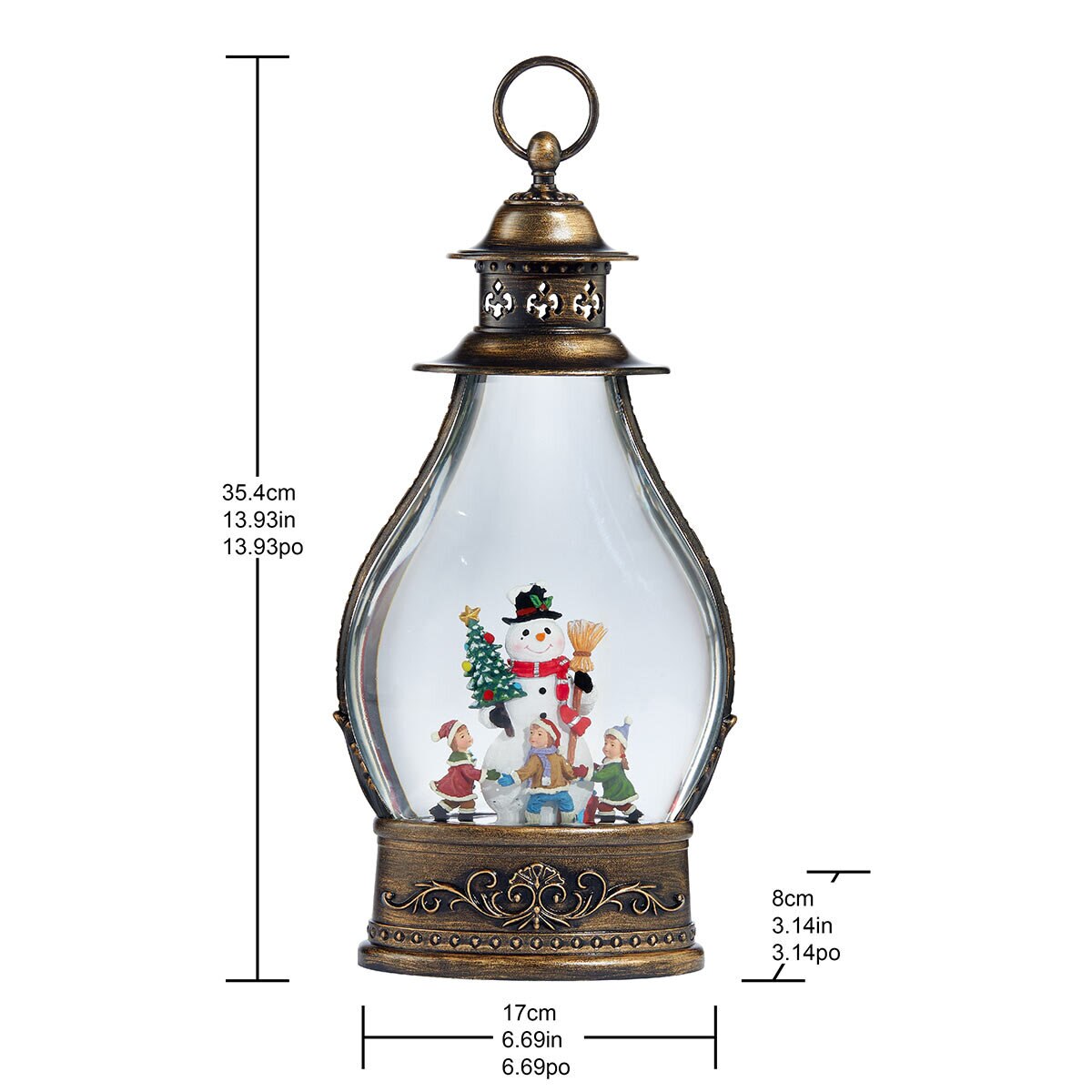 Buy Holiday Scene Lantern Snowman Dimensions Image at Costco.co.uk