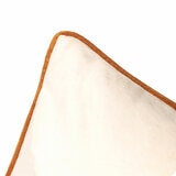 Furn Meridian Ecru Velvet Feather Fill Cushion, 55 x 55 cm Furn Meridian Ecru Velvet Feather Fill Cushion, 55 x 55 cm