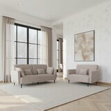 MOONAP Monroe Beige Fabric Loveseat