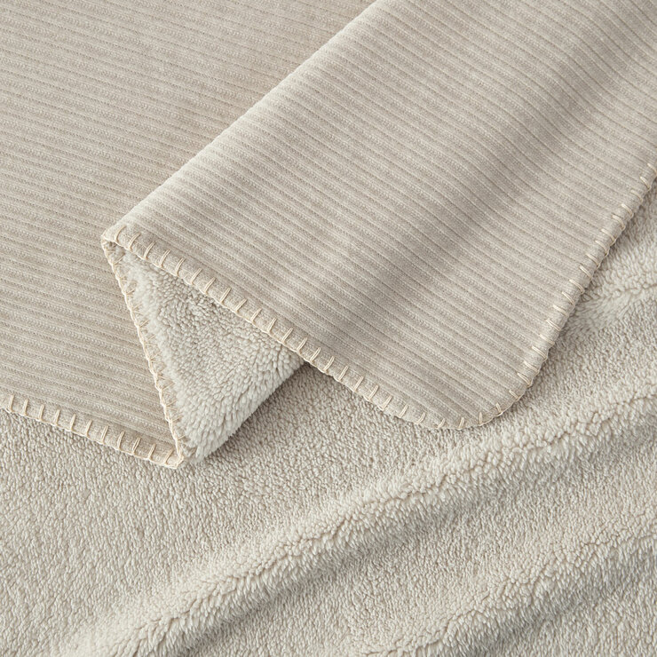 Casual Living Soft Chenille Cream Throw, 127 x 178 cm