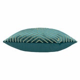 Paoletti Evoke Blue Velvet Feather Fill Cushion 2 Pack, 45 x 45 cm