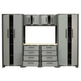 Image of cabinet front facing on white background with door open