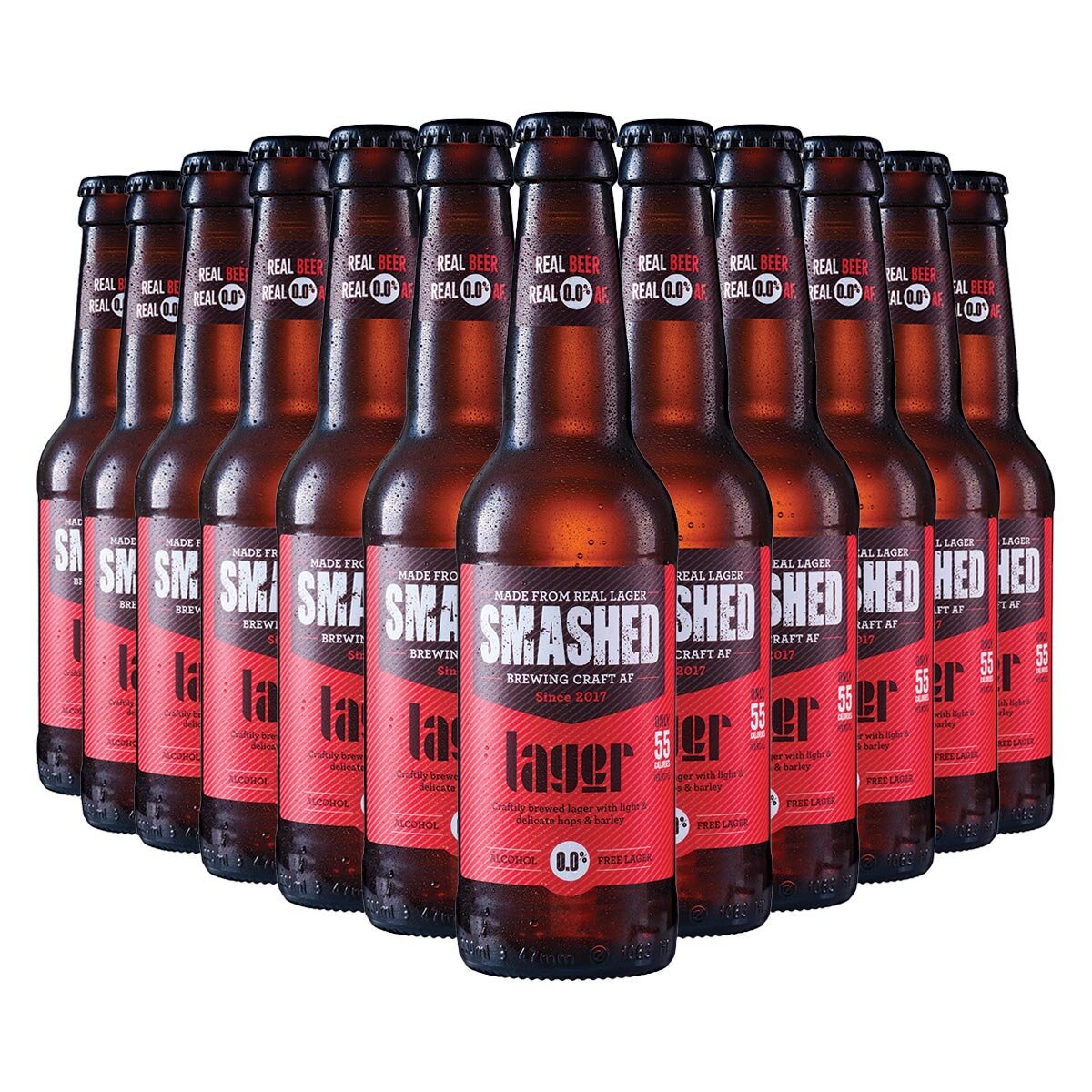 Smashed Drynks Bottles 0.0% Alcohol Free, 12 x 330ml Cases in 5 Individual Flavours