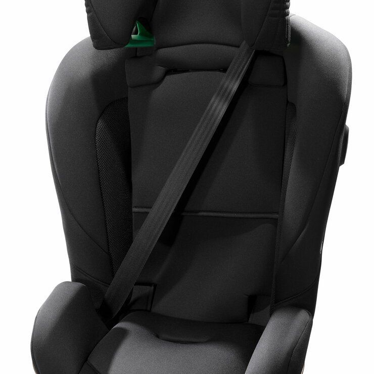 Studio image of the seatbelt across the seat